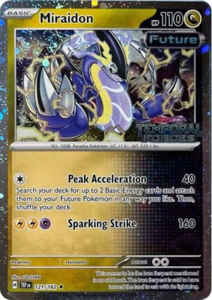 SV Temporal Forces 121/162 Miraidon (Cosmo Holo Temporal Forces Stamp)