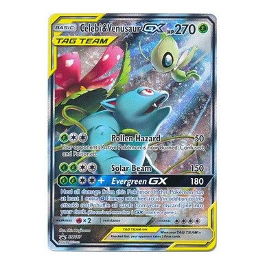 Sun & Moon Promo SM167 Celebi & Venusaur GX (TAG TEAM)