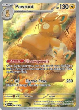 Scarlet & Violet (Base Set) 209/198 Pawmot (Illustration Rare)