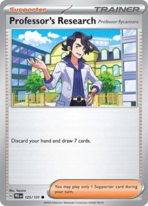 SV Prismatic Evolutions 125/131 Professor's Research [Professor Sycamore]
