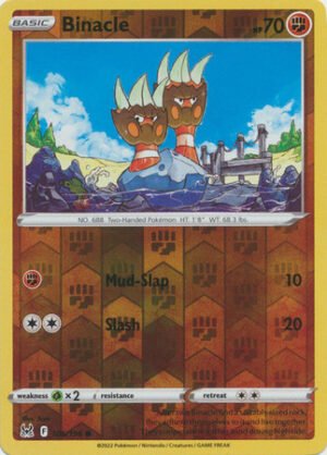 SWSH Lost Origin 106/196 Binacle (Reverse Holo)