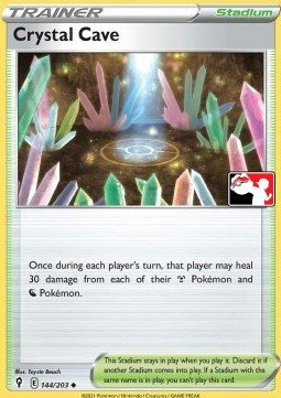 Evolving Skies 144/203 Crystal Cave (Prize Pack League Promo Non-Holo)