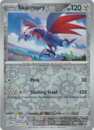 SV Obsidian Flames 142/197 Skarmory (Reverse Holo)