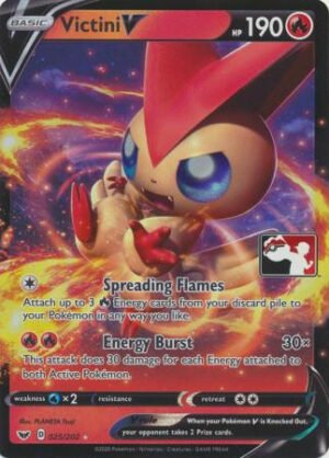 Sword & Shield (Base) 025/202 Victini V (Prize Pack League Promo)