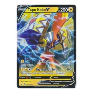 Sword & Shield (Base) 072/202 Tapu Koko V (Half Art)