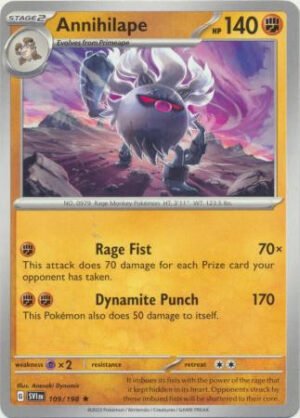 Scarlet & Violet (Base Set) 109/198 Annihilape (Non-Holo)