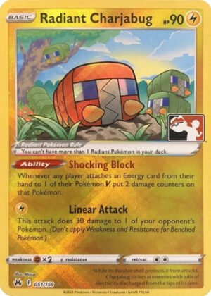 Crown Zenith 051/159 Radiant Charjabug (Prize Pack League Promo)