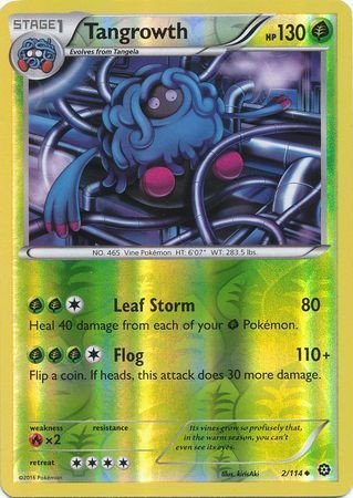 XY Steam Siege 2/114 Tangrowth (Reverse Holo)