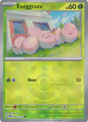 SV Prismatic Evolutions 001/131 Exeggcute (MASTER BALL Pattern Holo)