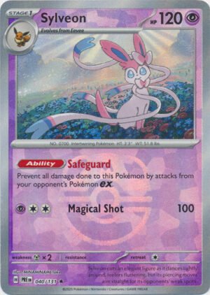 SV Prismatic Evolutions 040/131 Sylveon (MASTER BALL Pattern Holo)
