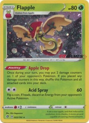 Rebel Clash 022/192 Flapple (Cosmo EB Games Stamp)