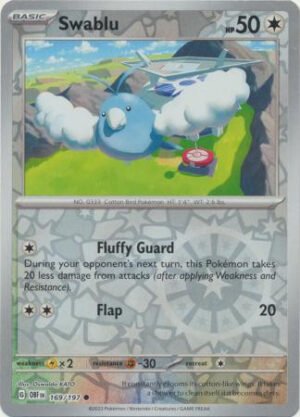 SV Obsidian Flames 169/197 Swablu (Reverse Holo)