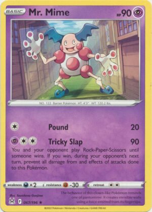 SWSH Lost Origin 067/196 Mr. Mime