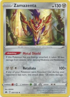 Crown Zenith 097/159 Zamazenta (Holo)