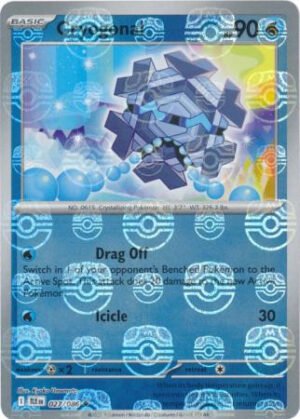 SV Black Bolt 027/086 Cryogonal (MASTER BALL Reverse Holo)