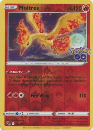 Pokemon GO 012/078 Moltres (Reverse Holo)