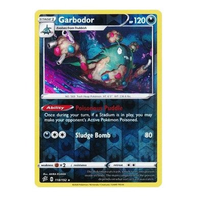 Rebel Clash 118/192 Garbodor (Reverse Holo)