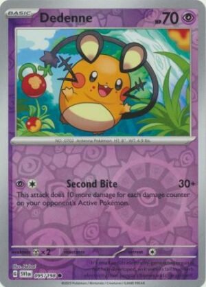 Scarlet & Violet (Base Set) 095/198 Dedenne (Reverse Holo)