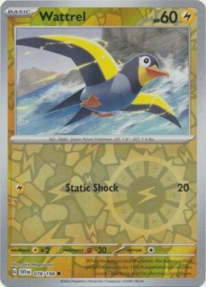 Scarlet & Violet (Base Set) 078/198 Wattrel (Reverse Holo)