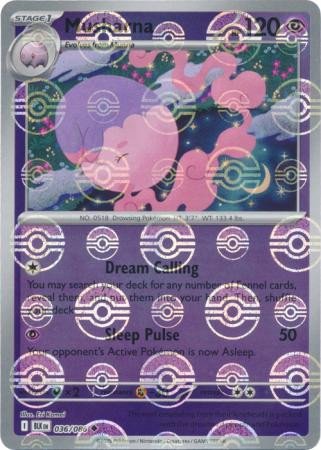 SV Black Bolt 036/086 Musharna (POKE BALL Reverse Holo)