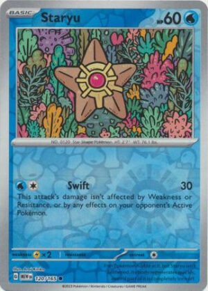 Scarlet & Violet 151 120/165 Staryu (Reverse Holo)