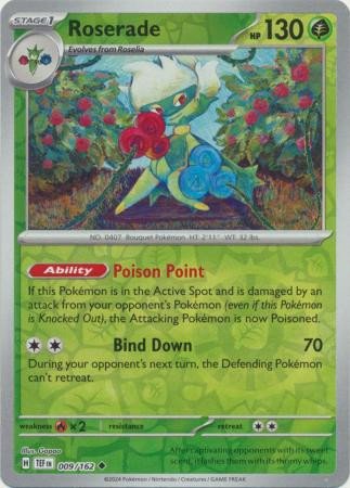 SV Temporal Forces 009/162 Roserade (Reverse Holo)