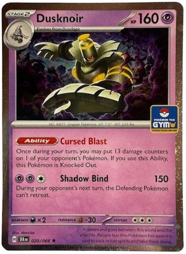 SV Shrouded Fable 020/064 Dusknoir (Gym Stamp Cosmo Holo)