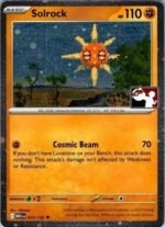 Mega Evolution 075/132 Solrock (Prize Pack League Promo Cosmo Holo)