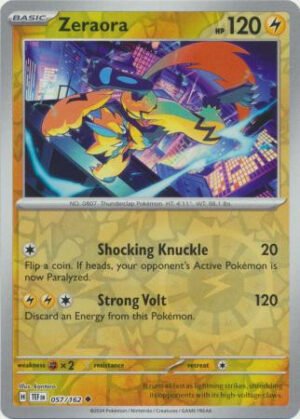 SV Temporal Forces 057/162 Zeraora (Reverse Holo)