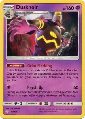 SM Cosmic Eclipse 085/236 Dusknoir (Non-Holo)
