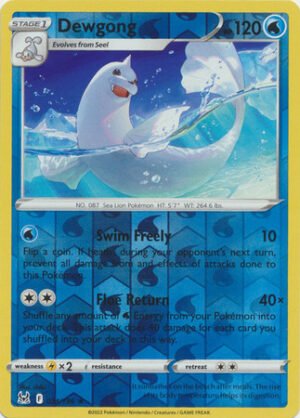 SWSH Lost Origin 034/196 Dewgong (Reverse Holo)