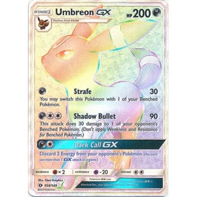Sun and Moon (Base Set) 154/149 Umbreon GX (Hyper Rare)