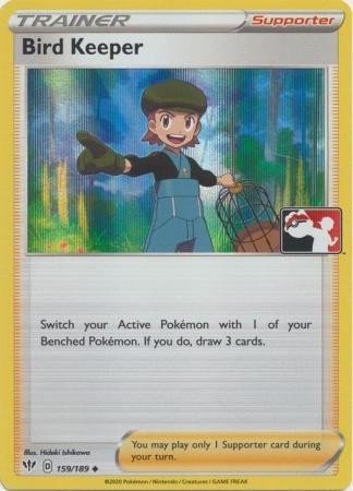 Darkness Ablaze 159/189 Bird Keeper (Prize Pack League Promo Holo)
