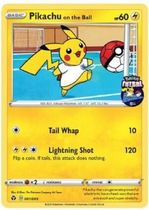 Pokemon Futsal 001/005 Pikachu on the Ball (SEALED)