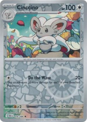 SV Black Bolt 076/086 Cinccino (Reverse Holo)
