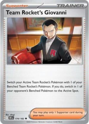 SV Destined Rivals 174/182 Team Rocket’s Giovanni (Non-Holo)