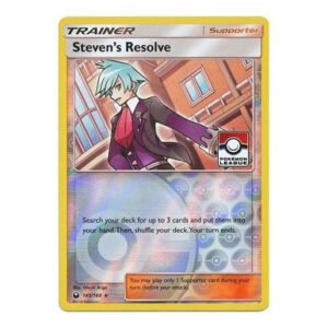 SM Celestial Storm 145/168 Steven's Resolve (League Promo)