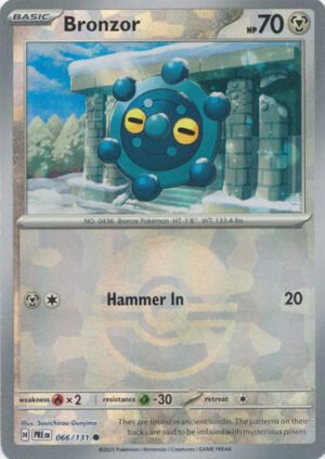 SV Prismatic Evolutions 066/131 Bronzor (POKE BALL Pattern Holo)