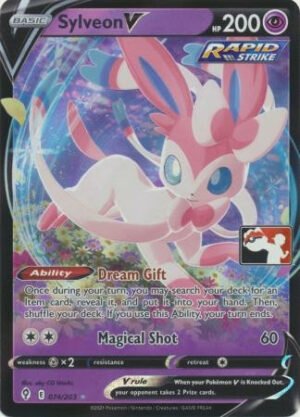 Evolving Skies 074/203 Sylveon V (Prize Pack League Promo)