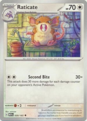 Scarlet & Violet 151 020/165 Raticate