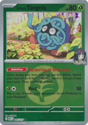 ME Ascended Heroes 007/217 Erika's Tangela (Reverse Holo ENERGY SYMBOL)