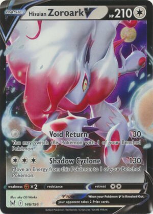 SWSH Lost Origin 146/196 Hisuian Zoroark V (Half Art)
