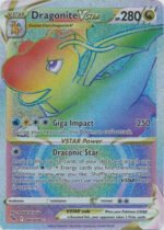 Pokemon GO 081/078 Dragonite VSTAR (Rainbow Rare)