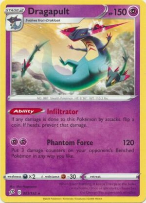 Rebel Clash 091/192 Dragapult (Non-Holo)