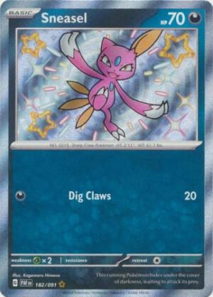 SV Paldean Fates 182/091 Sneasel (Holo Shiny)