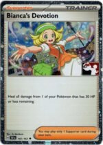 SV Temporal Forces 142/162 Bianca's Devotion (Prize Pack League Promo Cosmo Holo)