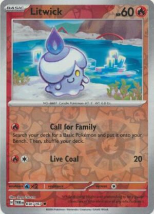 SV Twilight Masquerade 036/167 Litwick (Reverse Holo)