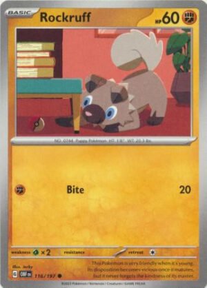 SV Obsidian Flames 116/197 Rockruff