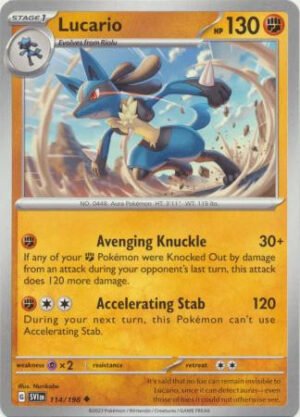 Scarlet & Violet (Base Set) 114/198 Lucario