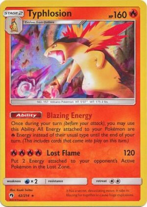 SM Lost Thunder 42/214 Typhlosion (Cosmo Holo)